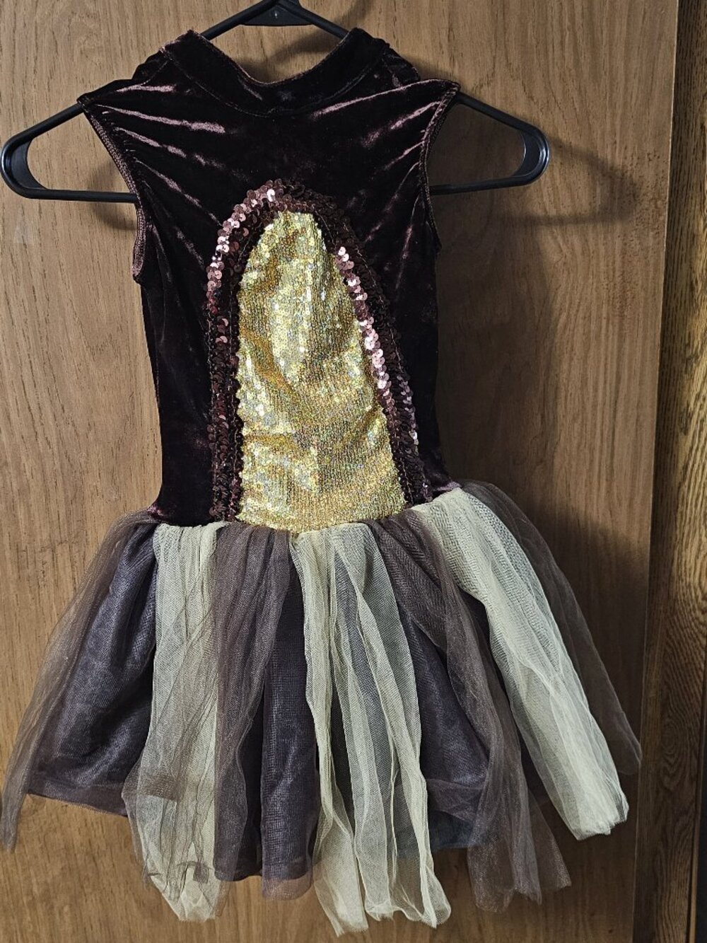 Revolution Dancewear MC Medium Child Brown Monkey Dress Costume - Preowned